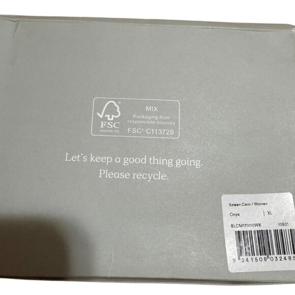 NWOT Ettitude Black Womens XL V Neck Camisole Top Adjustable Straps - Picture 5 of 5